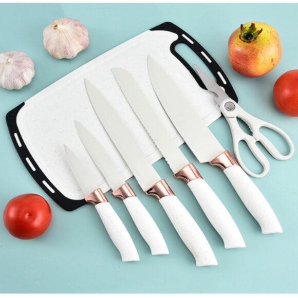 Kitchen Silicone Utensils 19 Piece Wooden Set Spatula, Knife Set, Cutting Board - Picture 9 of 13